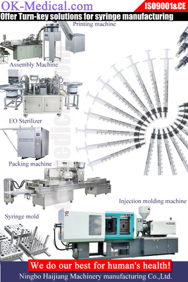 Maszyna do produkcji strzykawek o pojemności 50/60HZ z certyfikatem CE/ISO o pojemności 7 t