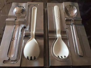 Spoon Fork Tableware Niestandardowe formowanie tworzyw sztucznych Jednorazowe dwie komory na lody